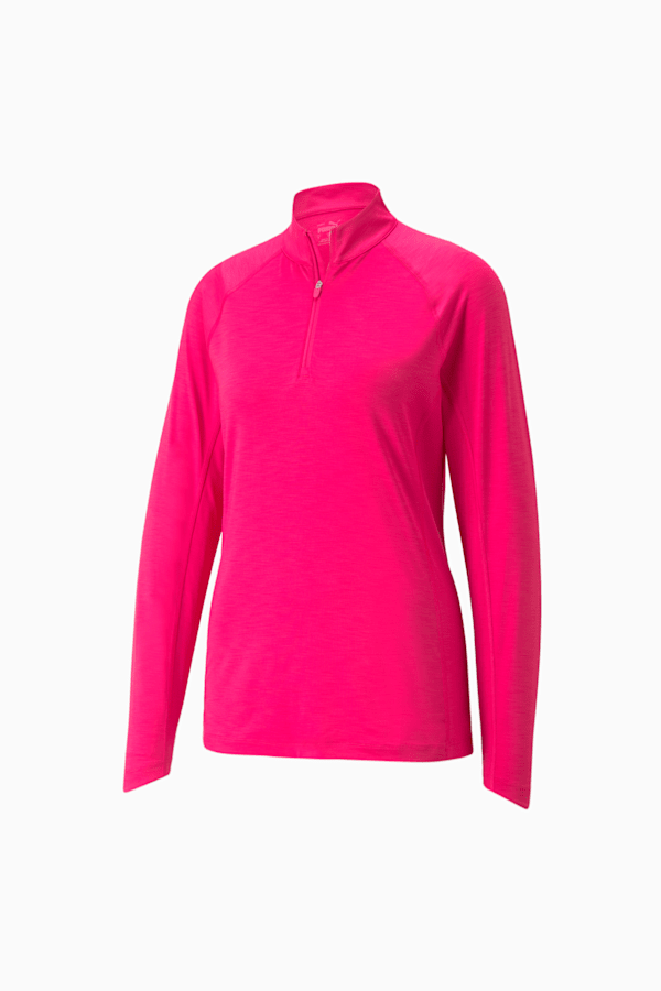 YouV Quarter-Zip Golf Pullover Women, Orchid Shadow Heather, extralarge-GBR
