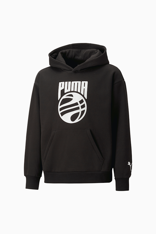 Posterize Basketball Hoodie Youth, PUMA Black, extralarge