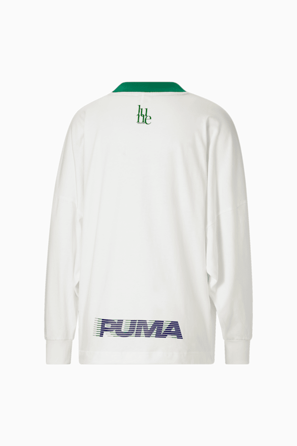 PUMA x JUNE AMBROSE Keeping Score The Screen Long Sleeve Women's Basketball Tee, Puma White, extralarge