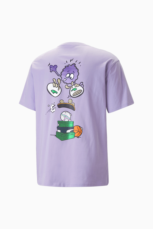 PUMA x 8ENJAMIN Graphic Tee Men, Vivid Violet, extralarge