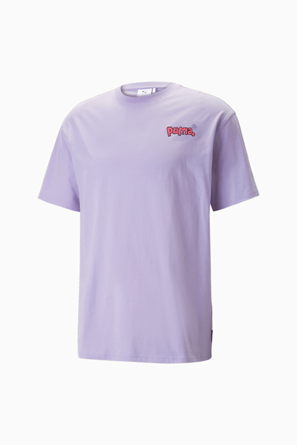 PUMA x 8ENJAMIN Graphic Tee Men, Vivid Violet, extralarge