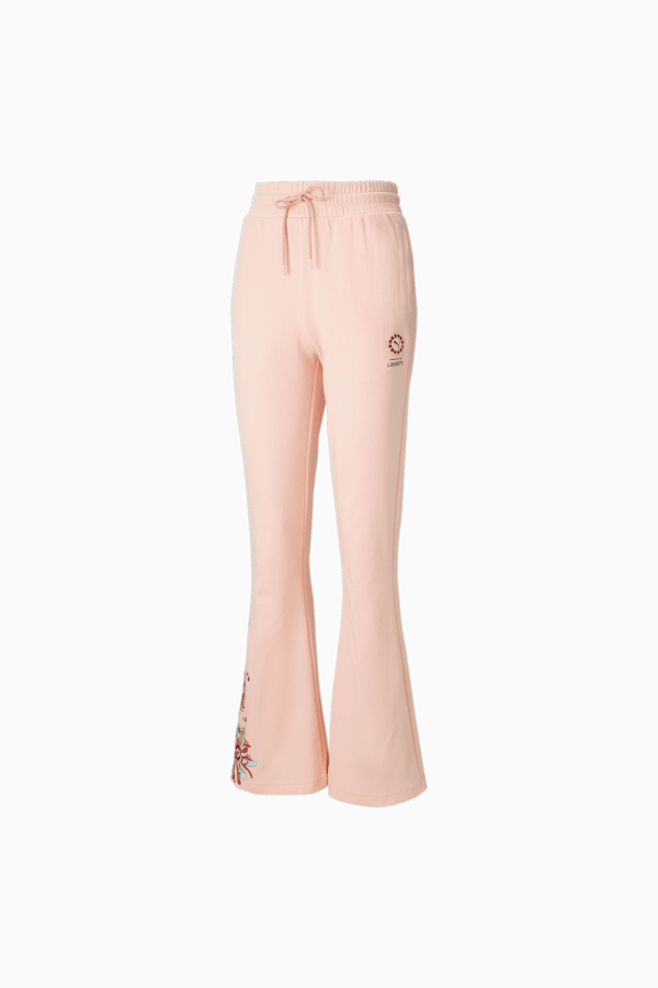 PUMA x LIBERTY Women's Flared Pants, Rose Dust, extralarge