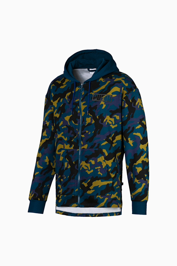Rebel Camo Men s Full Zip Fleece Hoodie PUMA