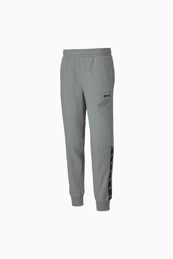 Puma mens amplified fleece sweatpants black hot sale