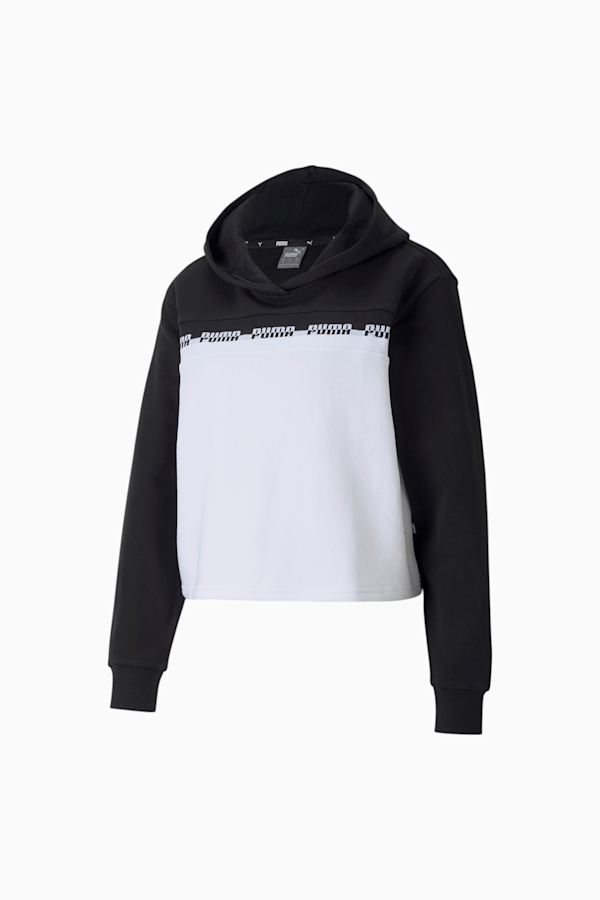 Amplified Cropped Women's Hoodie, Puma Black, extralarge-GBR
