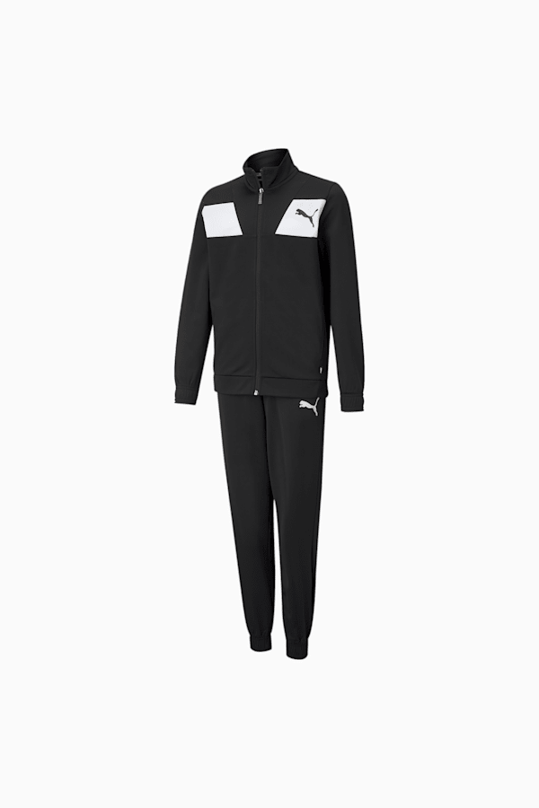 Polyester Youth Tracksuit, Puma Black, extralarge-GBR