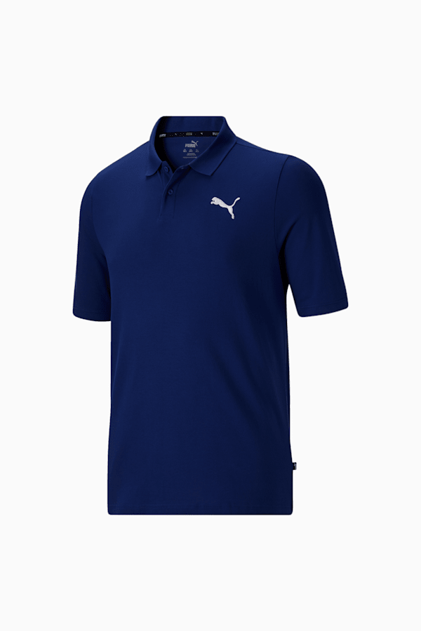 Essentials Men's Pique Polo BT, Elektro Blue, extralarge