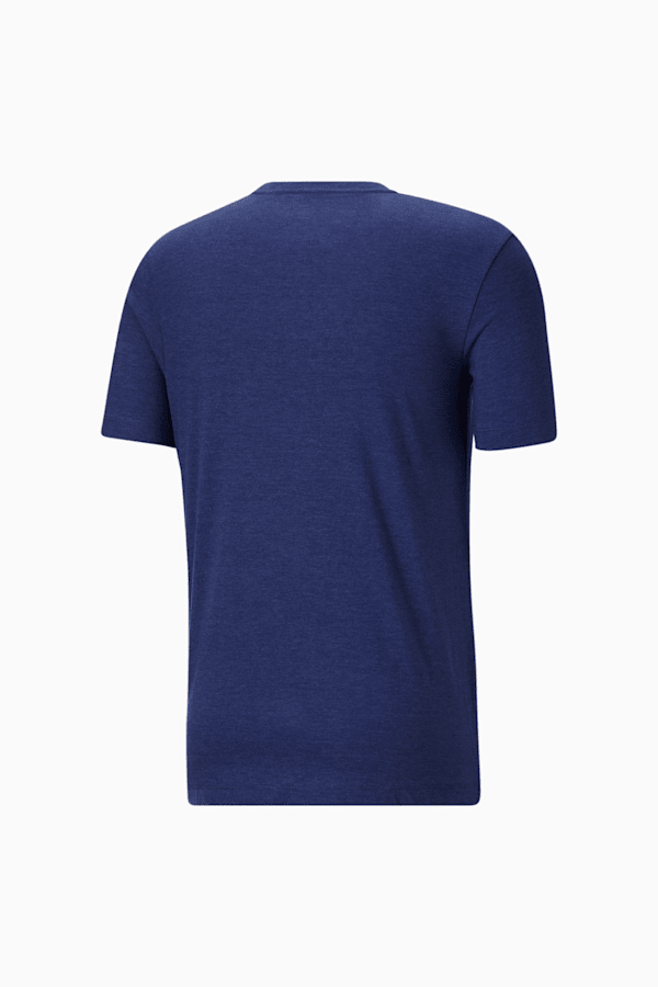 Essentials Men's Heather Tee, Elektro Blue Heather, extralarge