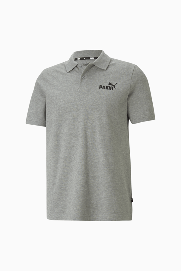 Essentials Pique Men's Polo Shirt, Medium Gray Heather, extralarge
