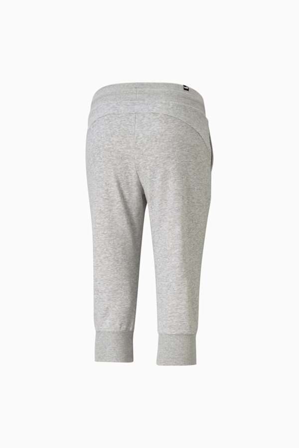 Essentials Capri Women's Sweatpants, Light Gray Heather, extralarge