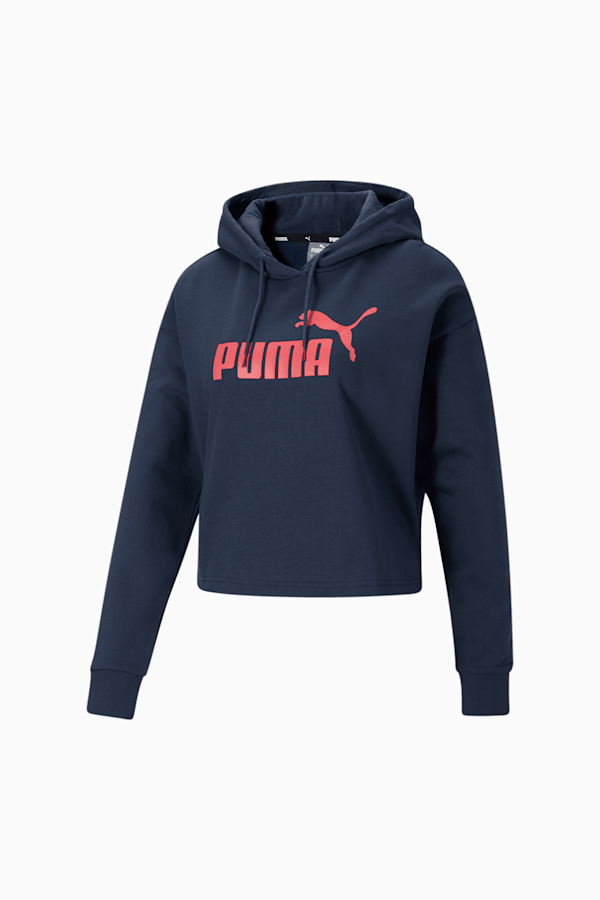 Essentials Cropped Logo Women's Hoodie | PUMA