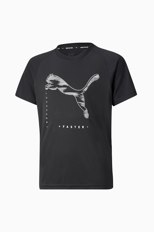 Active Sport Polyester Youth Tee, Puma Black, extralarge-GBR