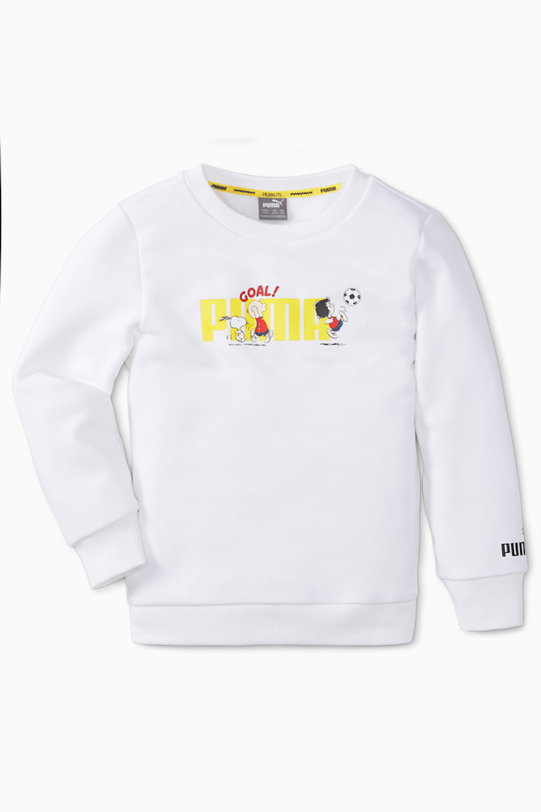 PUMA x PEANUTS Crew Neck Kids' Sweatshirt, Puma White, extralarge-GBR