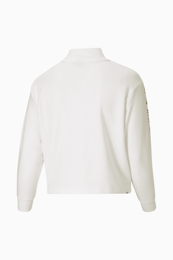 Rebel Women s Half Zip Crewneck Sweatshirt PL PUMA
