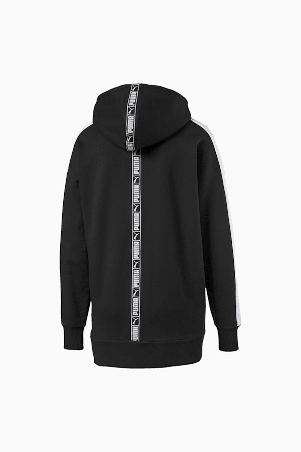 Puma Classics T7 Logo FZ Hoodie FL - Black - Mens - L