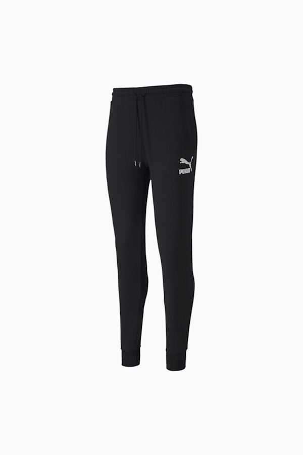 Unisex Cuffed Sweat Pants, Black