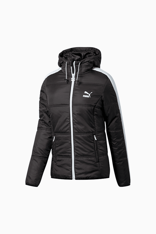 Puma Classics T7 padded jacket in puma black, ASOS