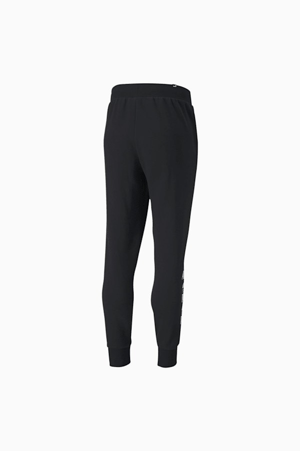 Rebel Bold Men's Sweatpants, Puma Black-Puma White, extralarge