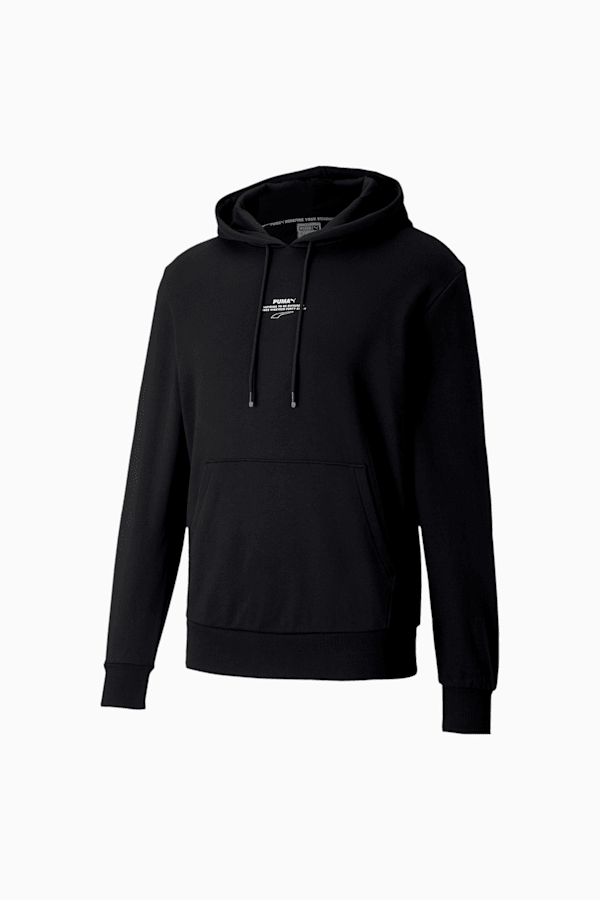 Puma black hoodie hotsell mens