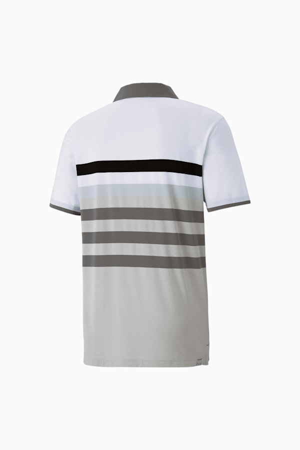 MATTR One Way Men's Golf Polo Shirt, QUIET SHADE-Puma Black, extralarge-GBR