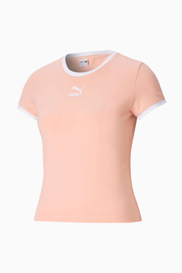 Classics Women's Fitted Tee, Apricot Blush, extralarge