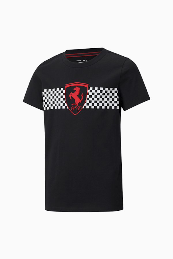 Scuderia Ferrari Race Kids Checkered Flag Tee