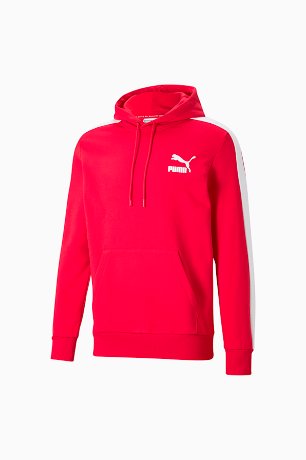 Iconic T7 Men's Hoodie, High Risk Red, extralarge