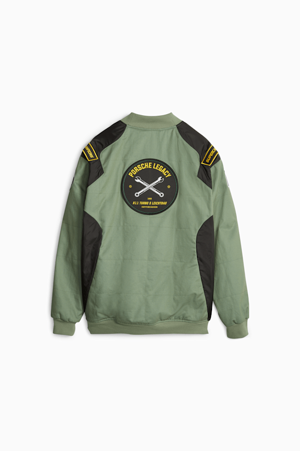 Porsche Legacy Garage Crews Men's Jacket, Eucalyptus, extralarge