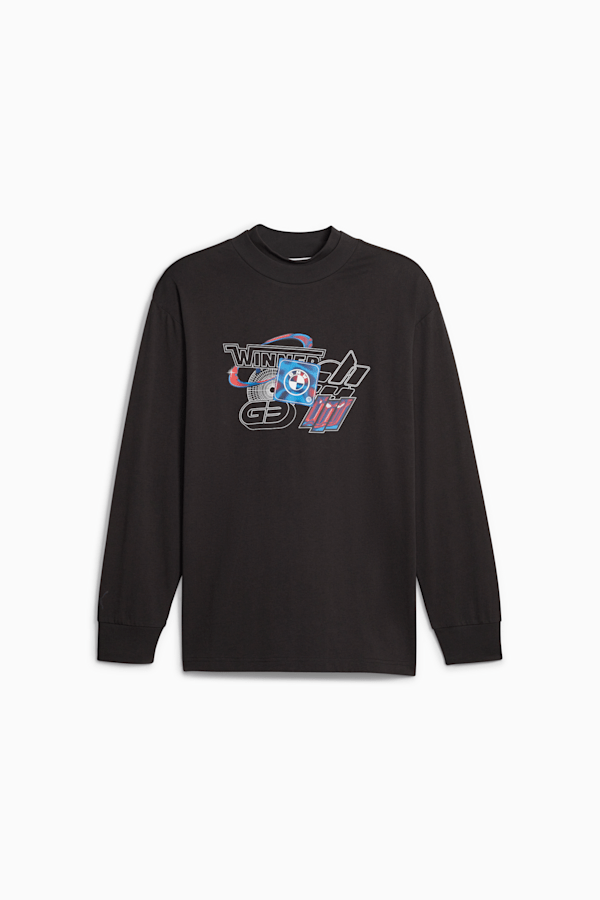 BMW M Motorsport Statement Men's Long Sleeve Tee, PUMA Black, extralarge