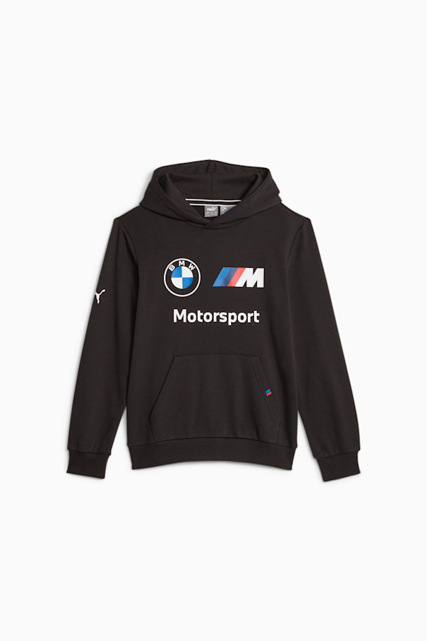 BMW M Motorsport Youth Essentials Sweatshirt, PUMA Black, extralarge