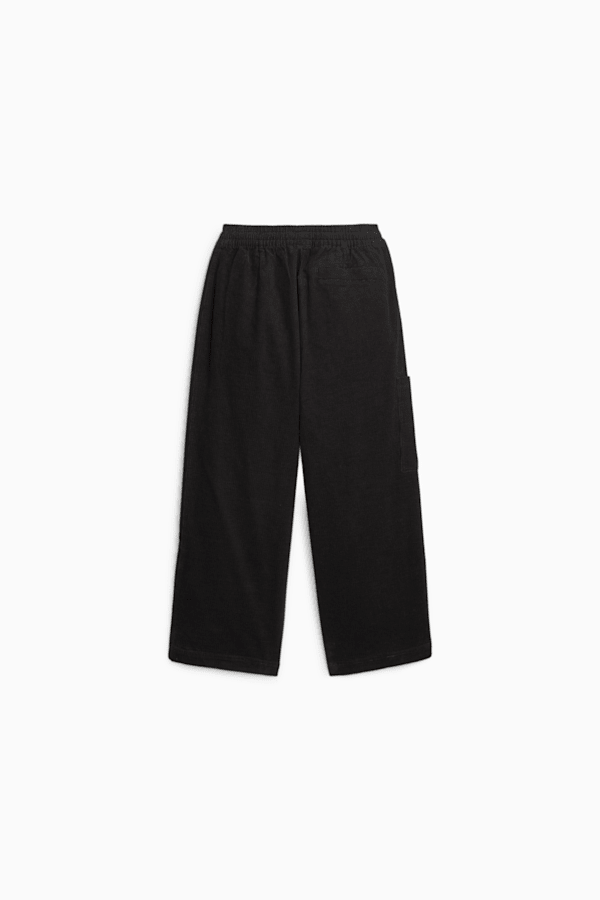 Buy LIFE Black Embroidered Cotton Elastane Regular Fit Girls Track Pants