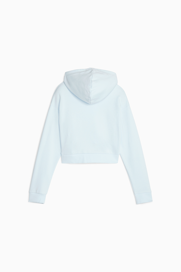 All white 2025 crop top hoodie