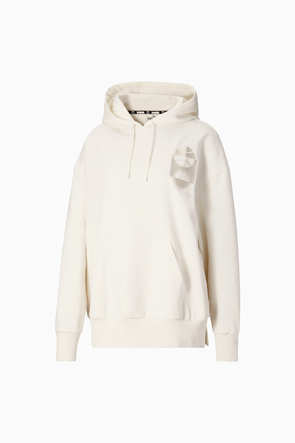 PUMA HOOPS x SKYLAR Culture Women's Basketball Hoodie, Frosted Ivory, extralarge
