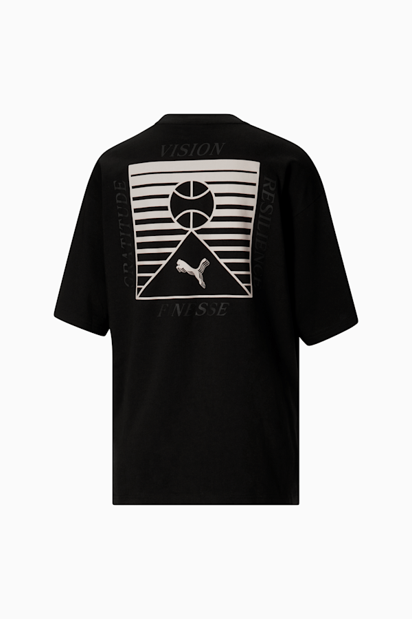 T-shirt SKYLAR Hoops Culture Femmes, PUMA Black, extralarge