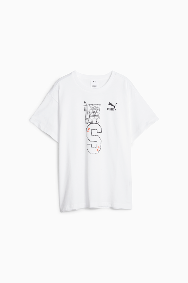 PUMA x SPONGEBOB SQUAREPANTS Kids' Graphic Tee, PUMA White, extralarge