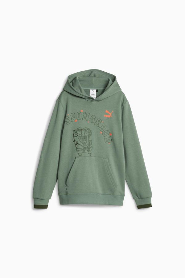 PUMA x SPONGEBOB SQUAREPANTS Kids' Hoodie, Eucalyptus, extralarge