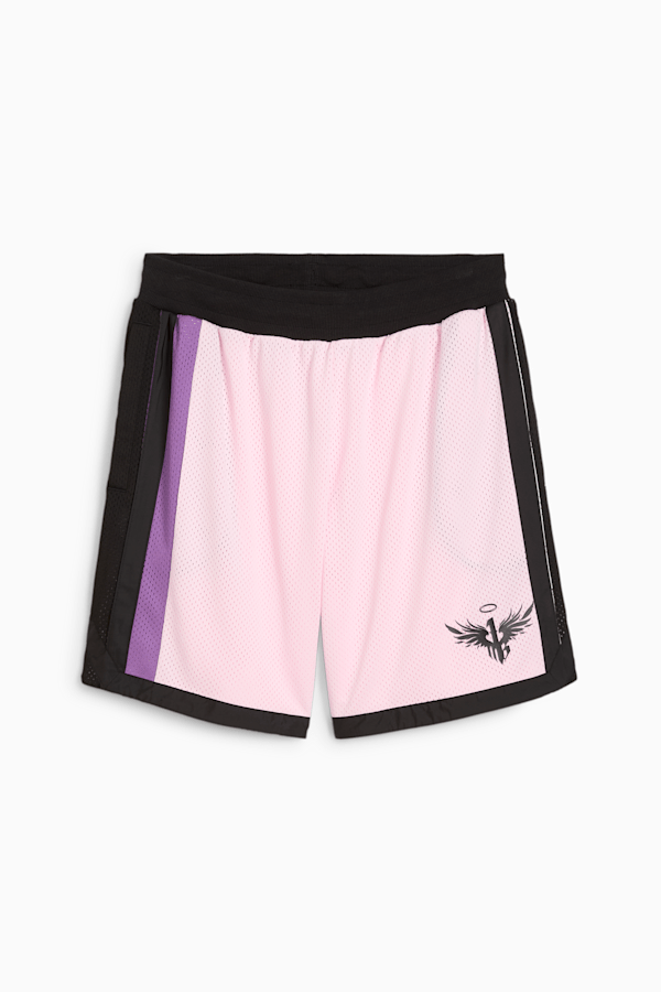 MELO IRIDESCENT Men's Basketball Mesh Shorts, Whisp Of Pink, extralarge-GBR