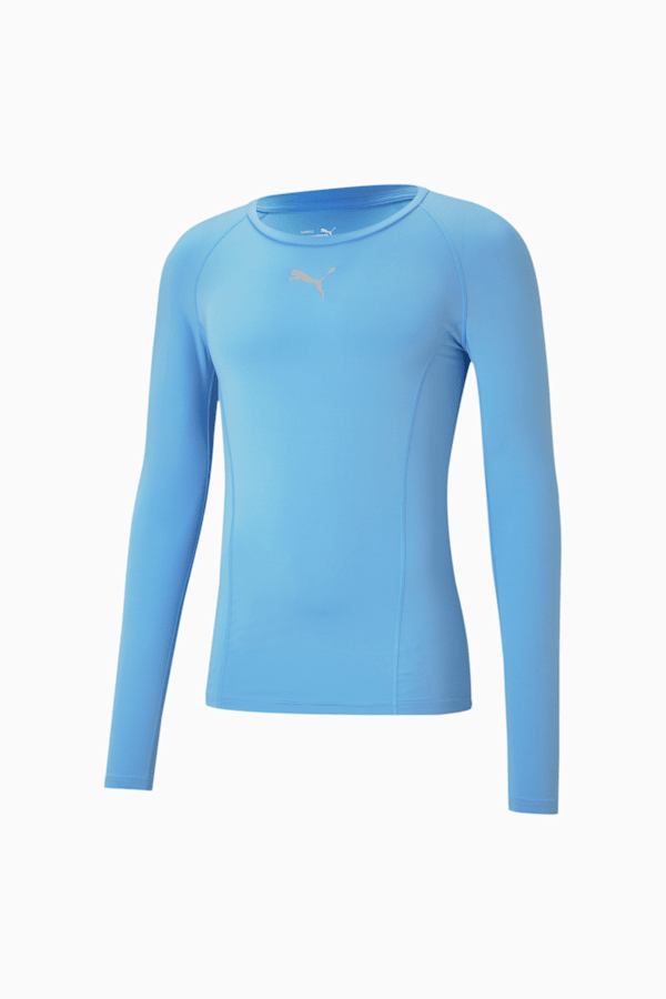 LIGA Baselayer Long Sleeve Men's Tee, Team Light Blue, extralarge-GBR