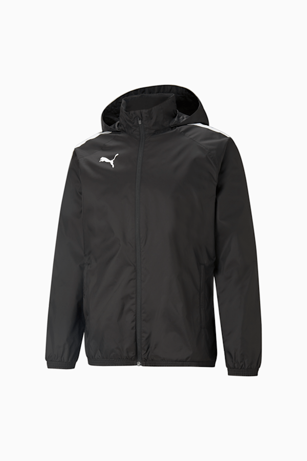 teamLIGA All-Weather Men's Football Jacket, Puma Black-Puma Black, extralarge