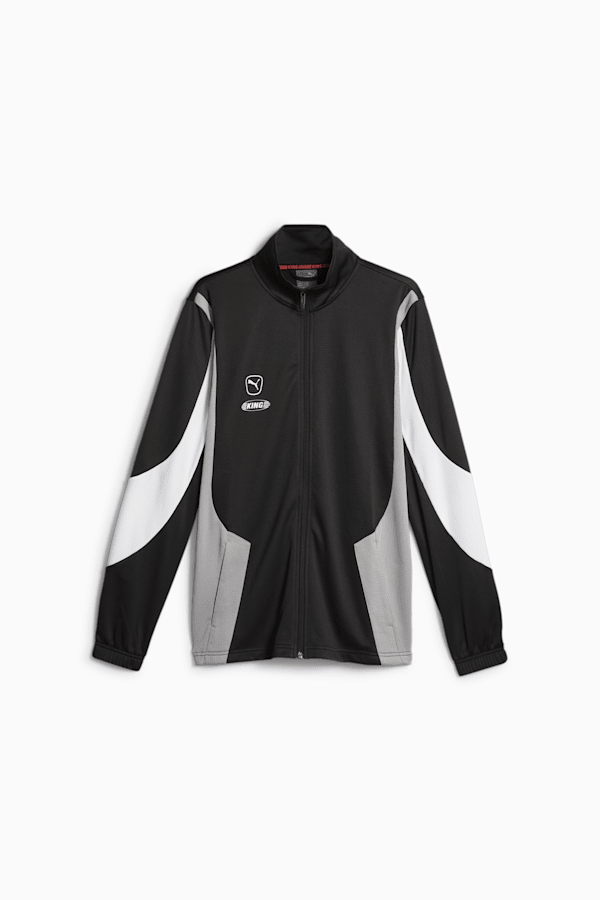 KING Pro Men's Football Jacket, PUMA Black-Concrete Gray, extralarge-GBR