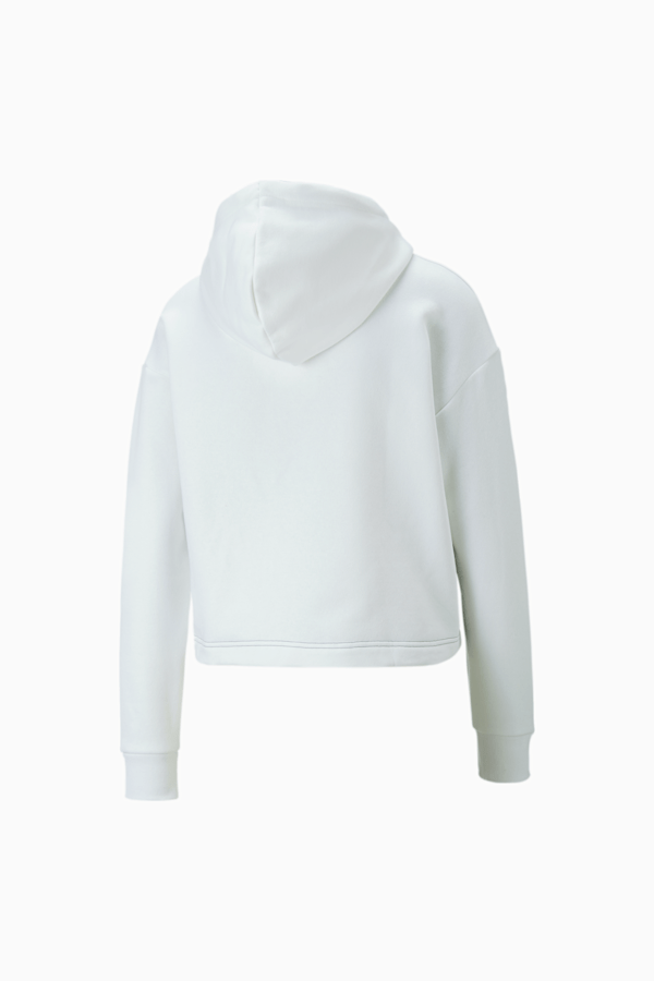 Plain white cropped hoodie discount