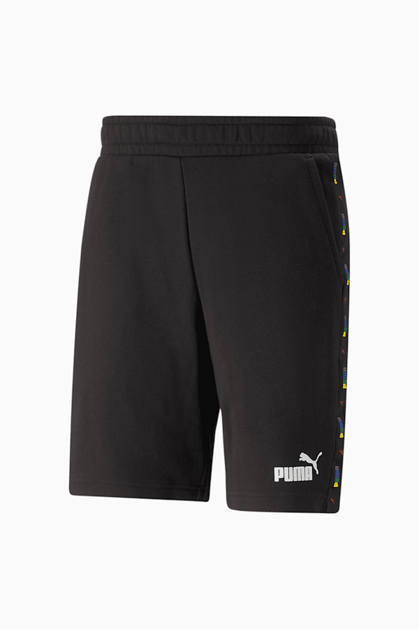 Essentials Love is Love Tape Men's Short, PUMA Black, extralarge