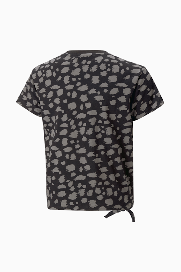 Essentials+ Animal Printed Knotted Tee Youth, PUMA Black, extralarge