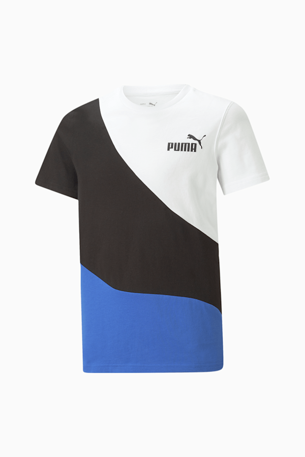 POWER CAT Tee Youth, Royal Sapphire, extralarge