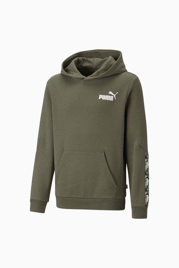 Essentials TAPE Camo Hoodie Youth, Green Moss, extralarge-GBR