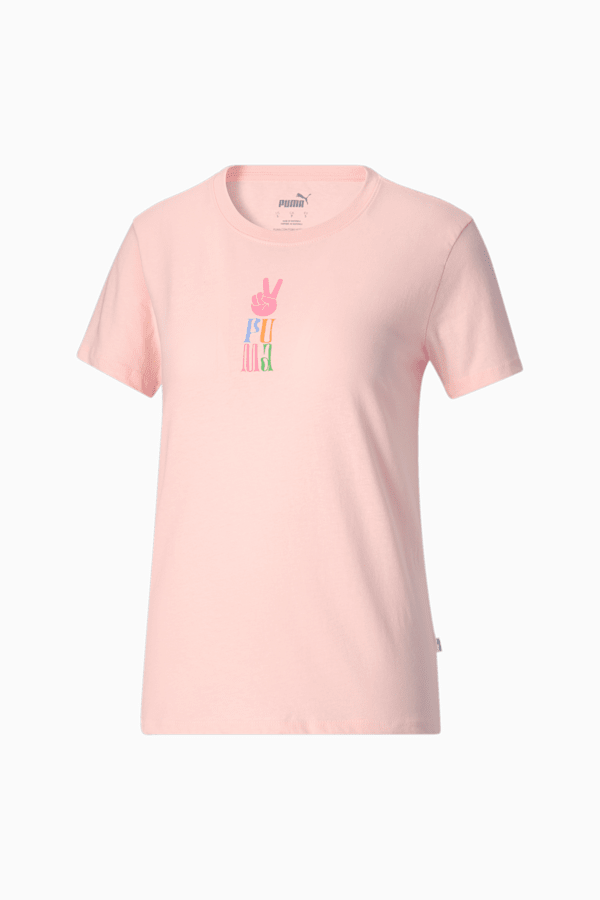 Stacked A-OK Women's Tee , Rose Dust, extralarge