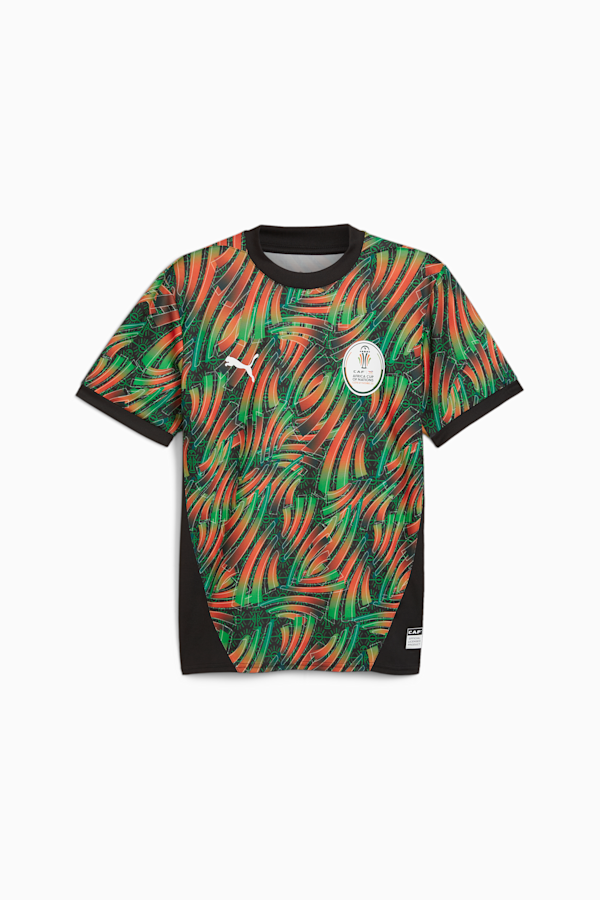 Tournament Men's Tee TotalEnergies CAF Africa Cup of Nations 2023, PUMA Black-Rickie Orange, extralarge-GBR