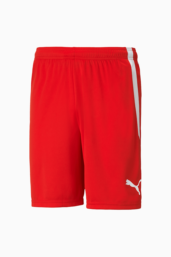 teamLIGA Men's Football Shorts, Puma Red-Puma White, extralarge
