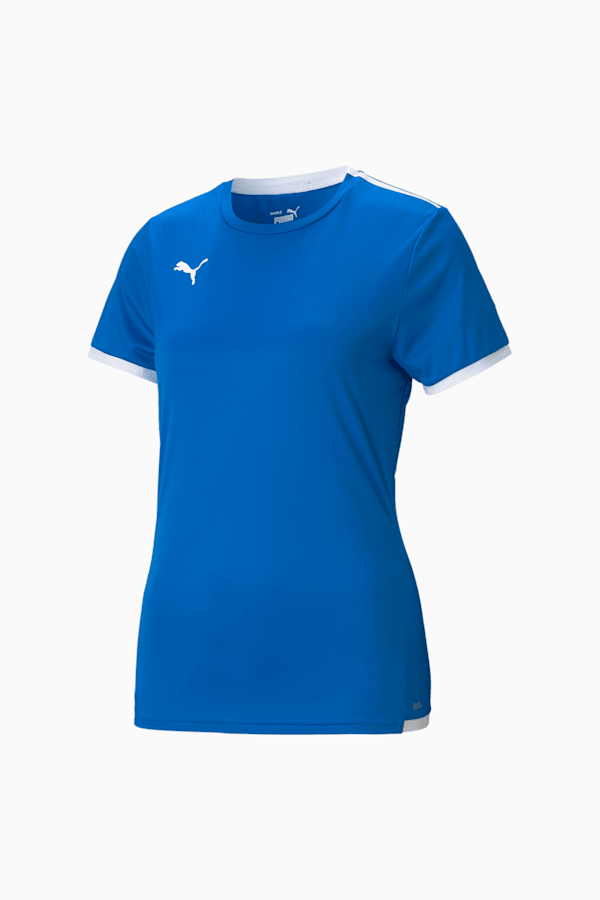 teamLIGA Women's Football Jersey, Electric Blue Lemonade-Puma White, extralarge-GBR