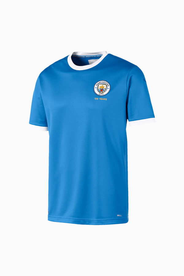 Manchester City FC 125 Year Anniversary Men’s Replica Jersey, Marina-Puma White, extralarge